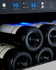 Image of Tru-Vino 256 Bottle Dual Zone Stainless Steel Side-by-Side Wine Refrigerator 47" Wide FlexCount II