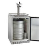 Image of Triple Tap All Stainless Steel Outdoor Built-In Digital Left Hinge Kegerator with Kit 24" Wide