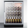 Image of Summit SWC6GBLTB Safe Storage with Elegant Display Wine Cellar - Vineyard’s Coolers
