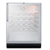 Image of Summit SWC6GBLCSS Safe Storage with Elegant Display Wine Cellar - Vineyard’s Coolers