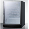 Image of Summit SWC6GBLHVADA Safe Storage with Elegant Display Wine Cellar - Vineyard’s Coolers