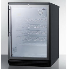 Summit SWC6GBLHV Safe Storage with Elegant Display Wine Cellar